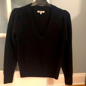 Madewell v neck puff sleeve sweater.  Worn once.
